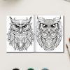 Intricate Mandala Owl Coloring Pages for Relaxation and Creativity - Image 3