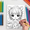 Super Cute Coloring Pages - Mega Kawaii Bundle for Kids and Adults - Image 5
