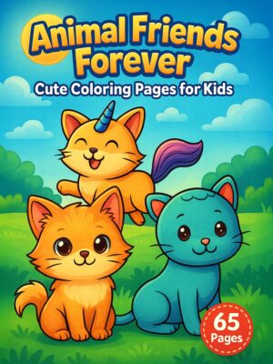 Animal-Friends-Forever-Cute-Coloring-Pages-for-Kids