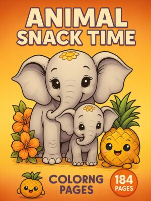 Animal-Snack-Time-Kids-Animals-Fruits-Pages-184-Pages