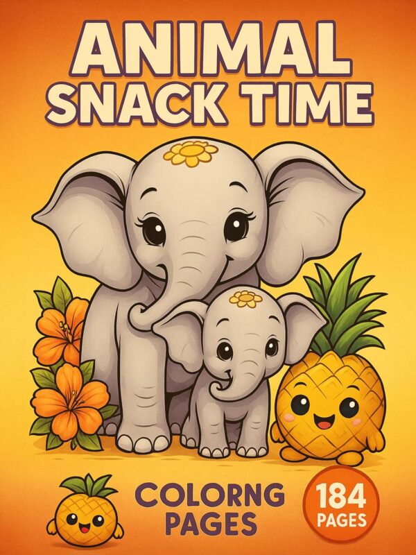 Animal-Snack-Time-Kids-Animals-Fruits-Pages-184-Pages