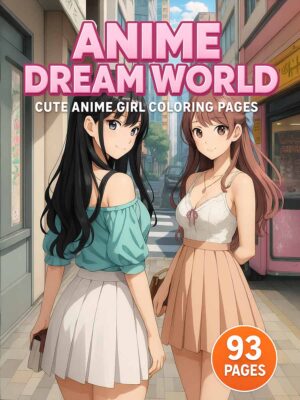 Anime-Dream-World-Cute-Anime-Girl-Coloring-Pages