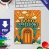 Boho Expressions: Whimsical Art Pages for Creative Inspiration - Get Inspired Today! - Image 2