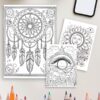 Boho Expressions: Whimsical Art Pages for Creative Inspiration - Get Inspired Today! - Image 4