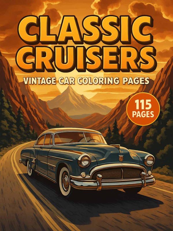 Vintage Car Coloring Pages: Classic Cruisers Collection