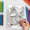 Cozy Christmas: 50 Festive Holiday Celebration Pages for a Warm and Joyful Season - Image 5