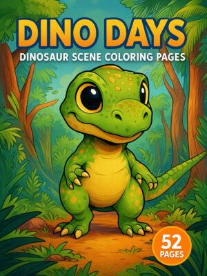 Dino-Days-Dinosaur-Scene-Coloring-Pages