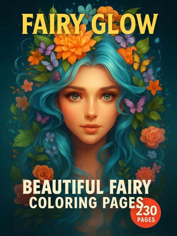 Fairy Glow: 230 Enchanting Fairy Coloring Pages for All Ages