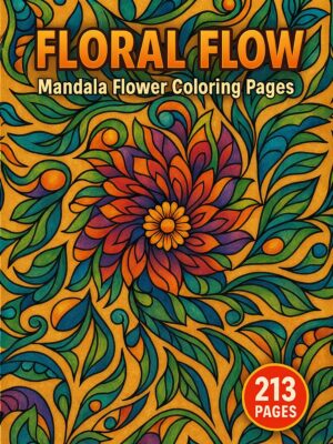 Mandala Flower Coloring Pages - Floral Flow Collection