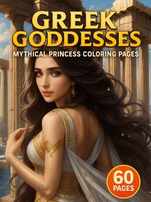 Magical Greek Goddesses Coloring Pages for Kids – Fun & Educational
