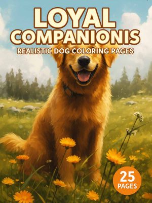Realistic Dog Coloring Pages: Ideal for Dog Lovers and Coloring Fans