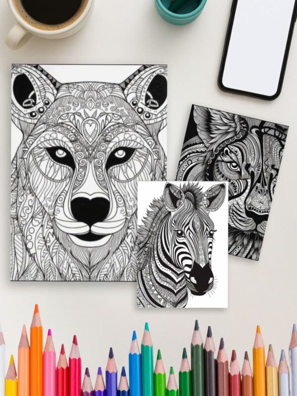 Mandala Animal Spirits: Decorative Pages for Animal Lovers - Engaging Coloring Book for Relaxation and Creativity - Image 4