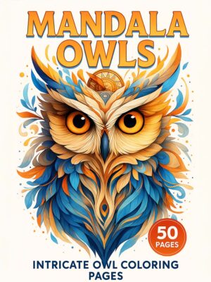 Intricate Mandala Owl Coloring Pages for Relaxation and Creativity