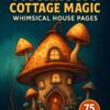 Whimsical Mushroom Cottage Magic: 75 Enchanting House Pages