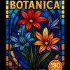 Stunning Botanical Beauty: 180 Stained Glass Floral Art Pages