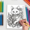 Steampunk Cats Coloring Book: 50 Unique Steampunk-Themed Cat Pages - Image 5
