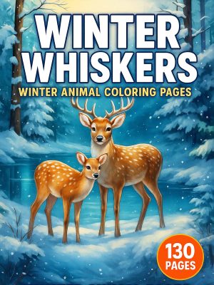 Winter Whiskers: Animal Coloring Pages Collection for Winter Fun
